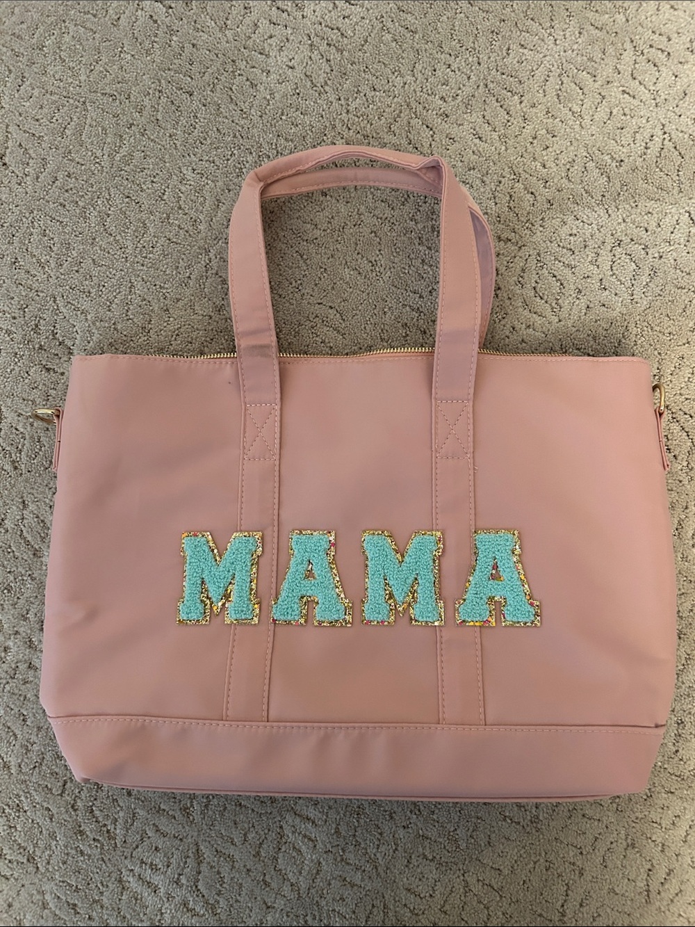 Pink 'MAMA' Tote Bag - Pink Tote for Women